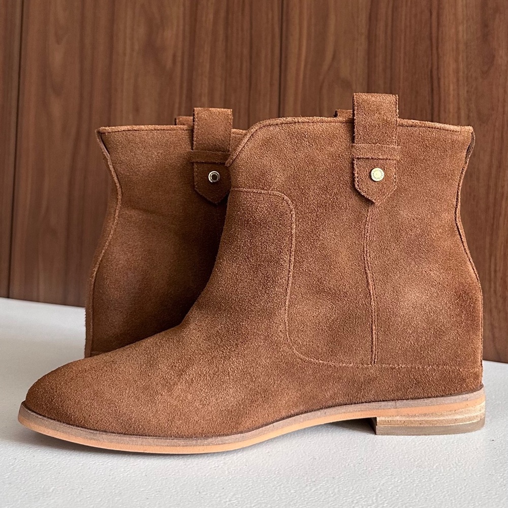 NWOT. Cole Haan Rayna Suede Wedge Boot Size 9B